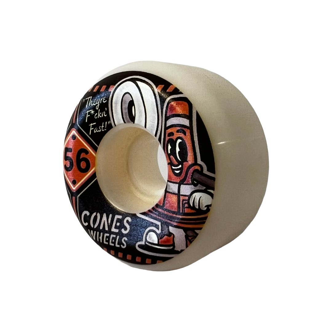 Cones Wheels Coney Banner 56mm 99a Demolition Formula Conical Shape White