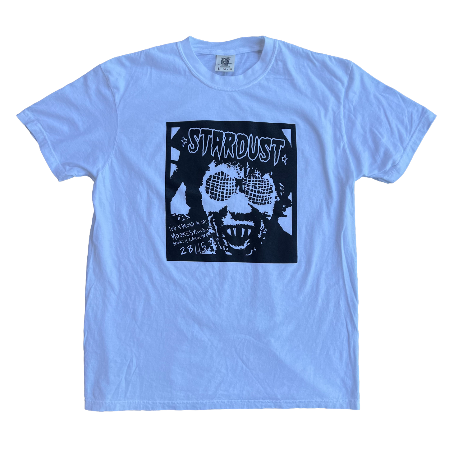 Stardust "Human Fly" Garment-Dyed Tee 025.2 White / Black