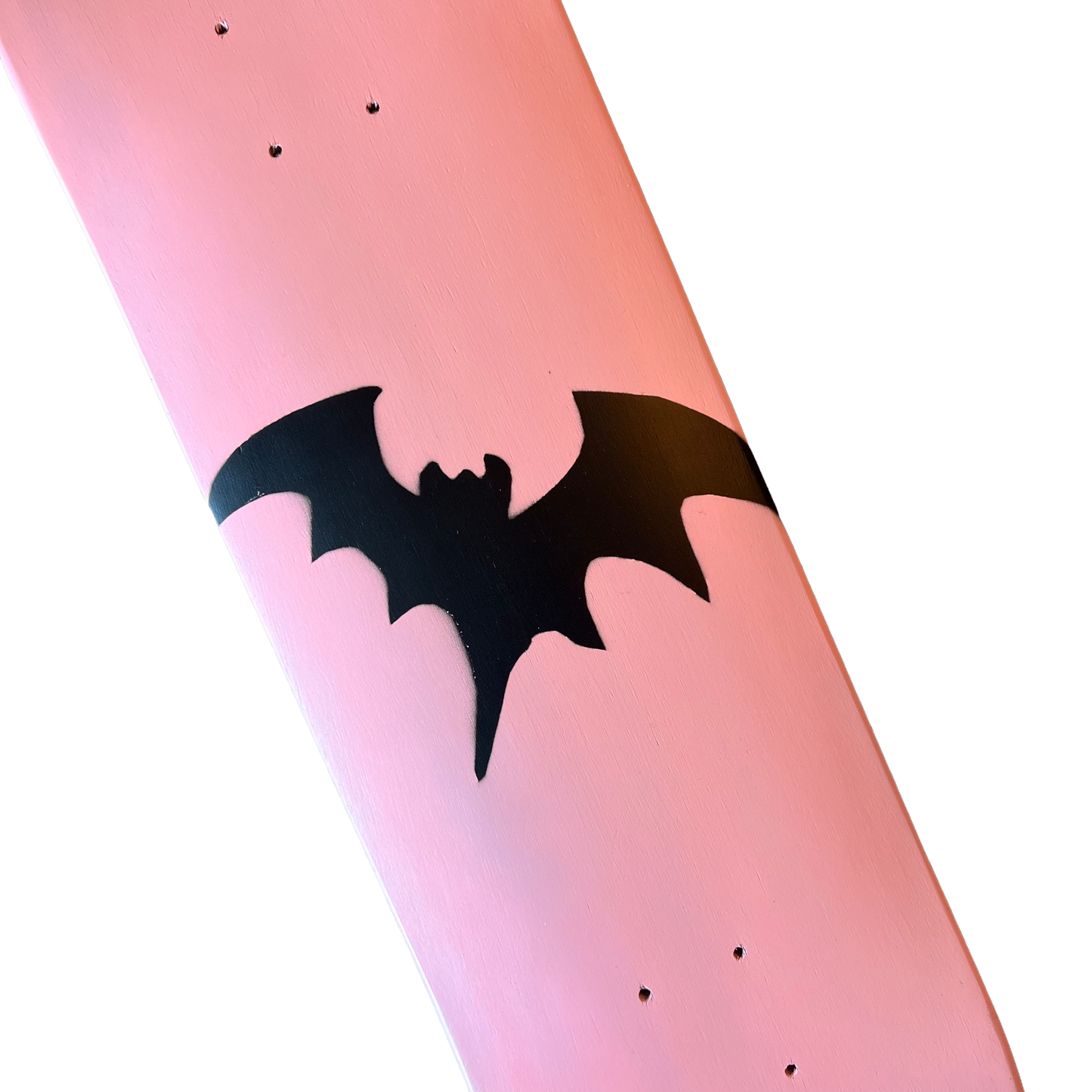 Stardust Soft Pink / Matte Black Bat Deck 041 8.375" (Full Cut)