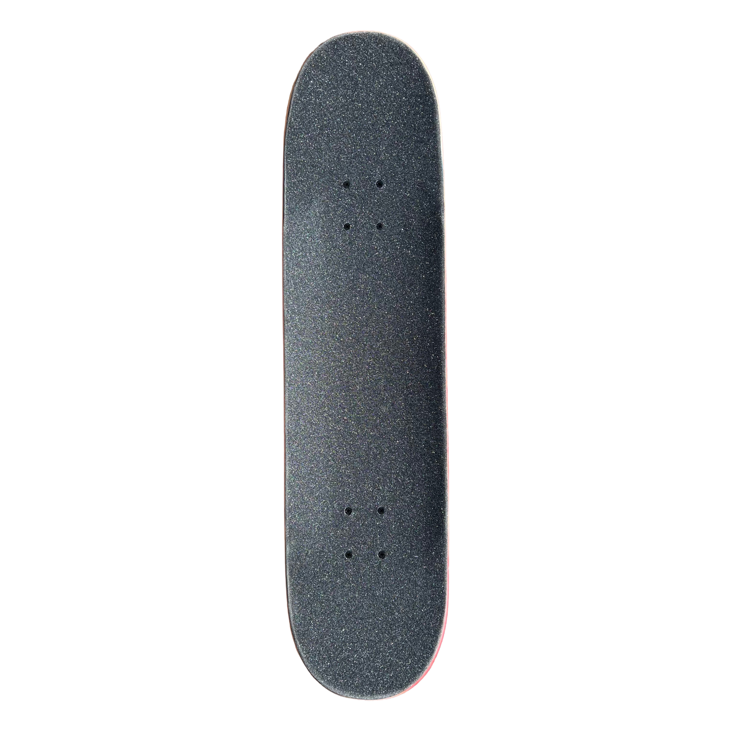 Stardust Skate Shop Bright Red / Matte Black Bat 041 Mid Size Pre-Built Complete Entry Level Skateboard 8.125" x 31.8"