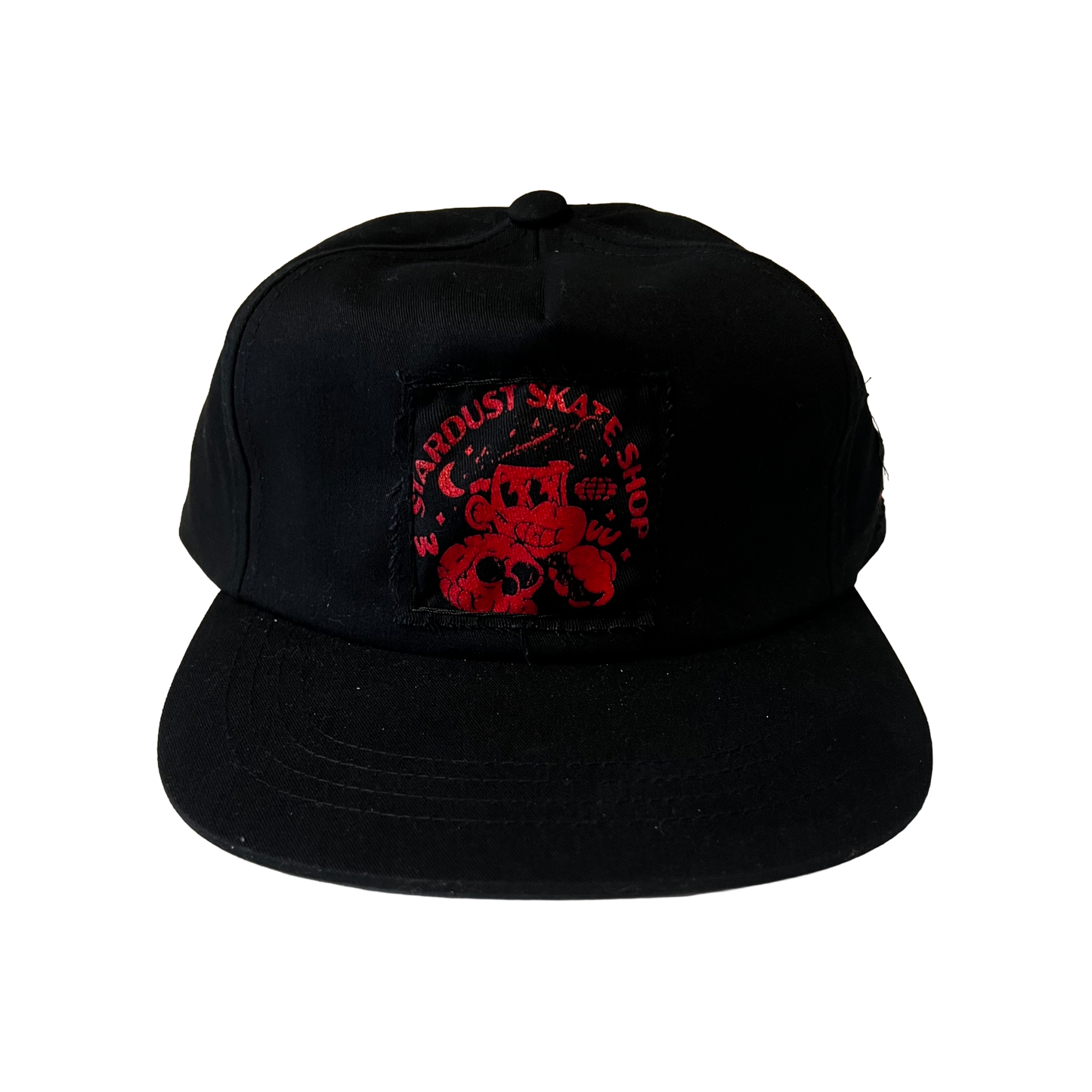 Stardust Patch Mash Ups Snapback Hat Raver 011 & Wanderlust II 022 Black / Bright Red