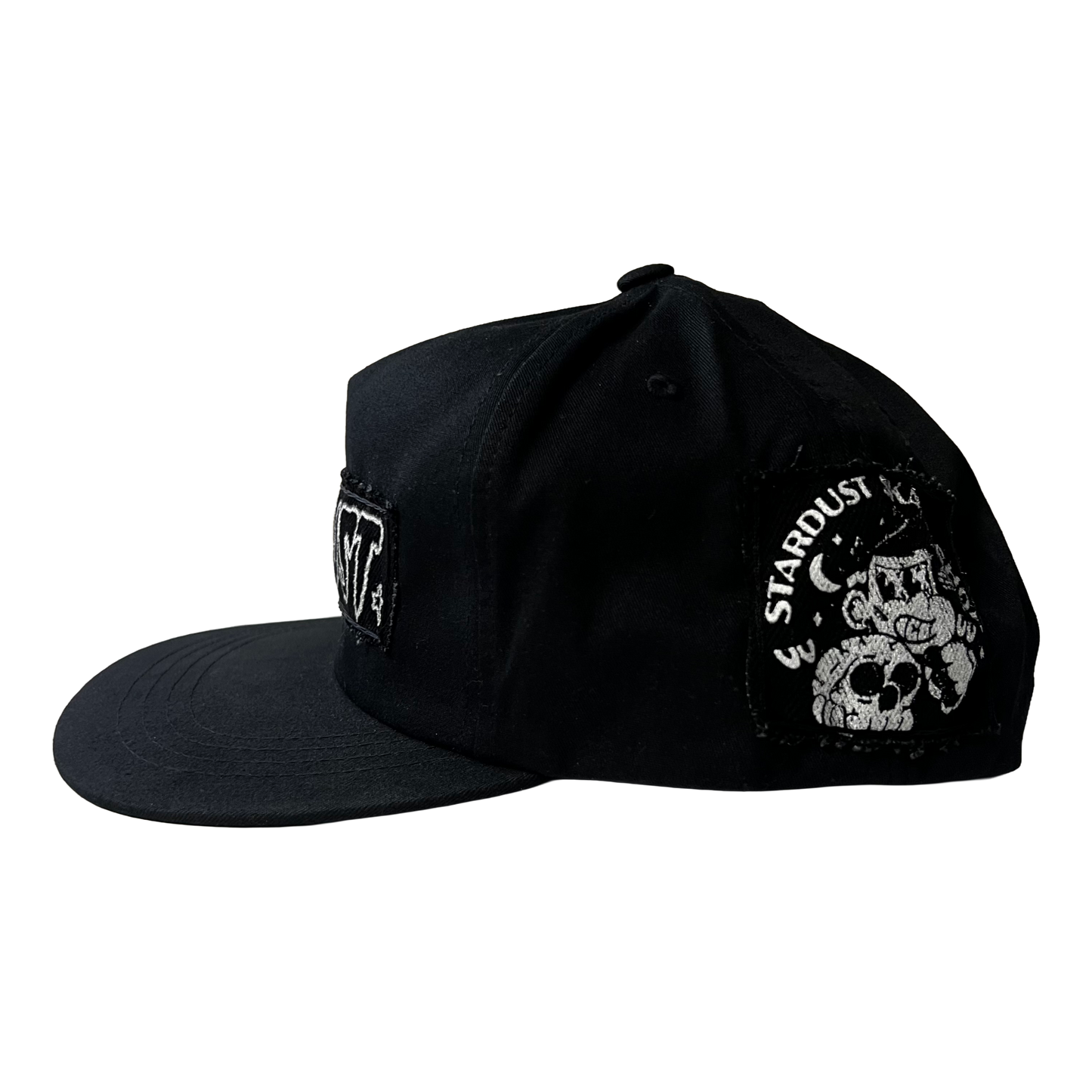 Stardust Patch Mash Ups Snapback Hat Cramps Text 044 & Raver 011 Black / White