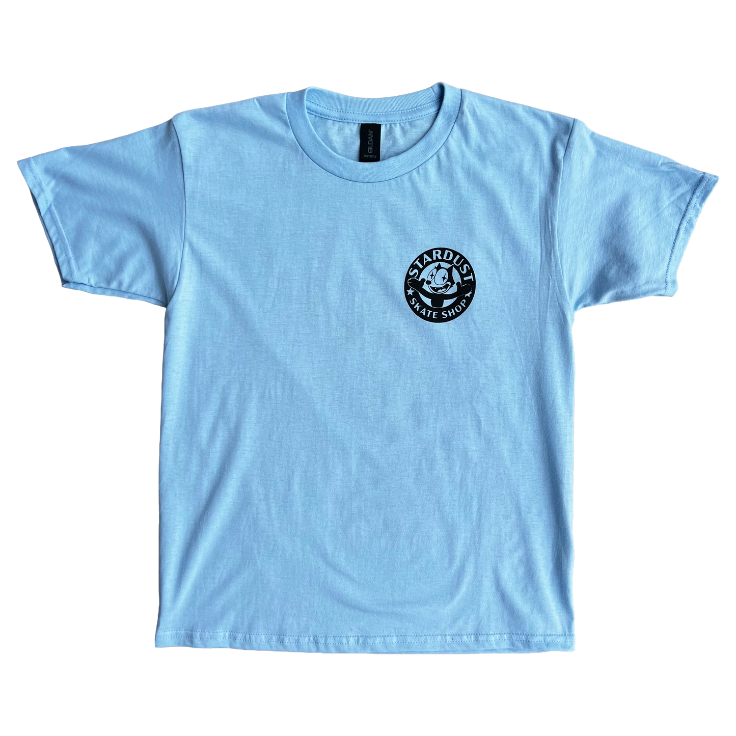 Stardust Skate Shop Felix Youth Tee 012 Sky Blue / Black