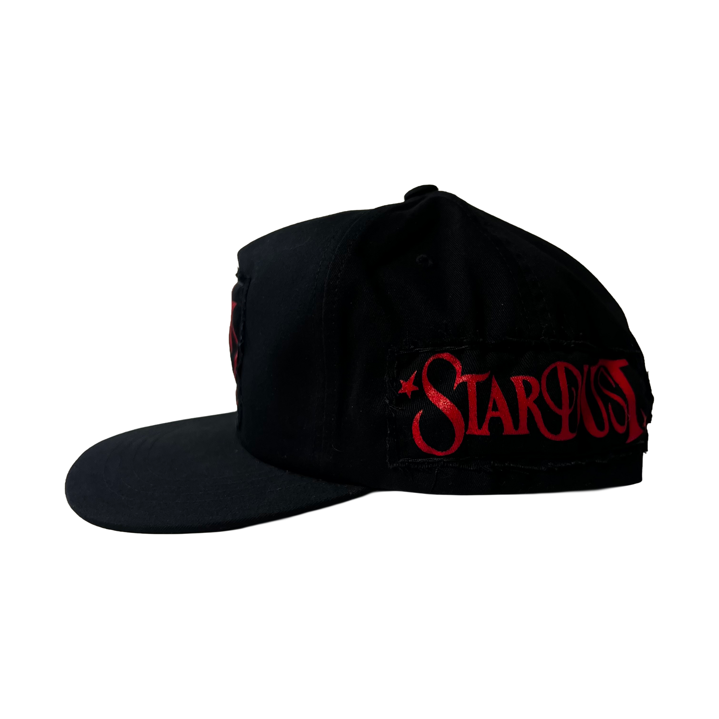 Stardust Patch Mash Ups Snapback Hat Wanderlust Lettermark 022.2 & Wanderlust II 022 Black / Bright Red