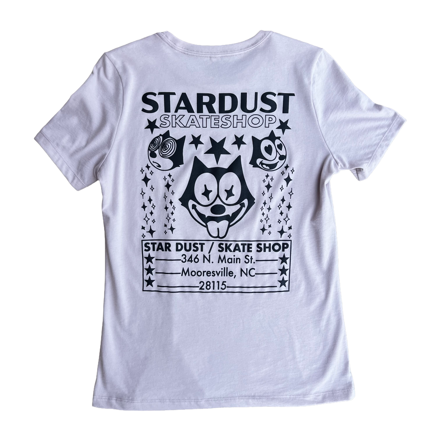 Stardust Skate Shop Felix Women's Relaxed Jersey Tee 012 Pink Gravel / Black