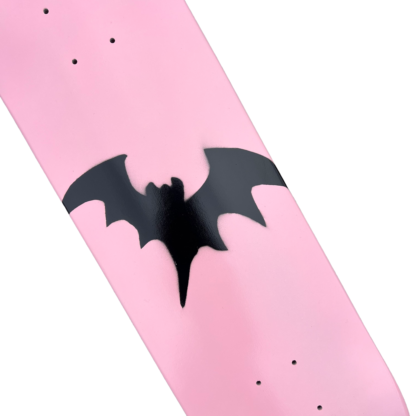 Stardust Soft Pink / Matte Black Bat Deck 041 8.5" (Full Cut)