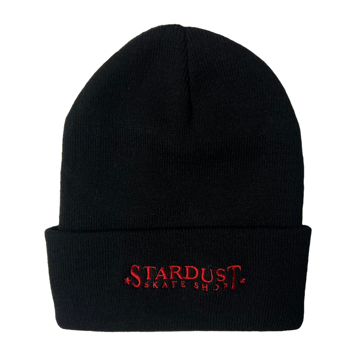 Stardust Alchemy 035 Cuffed Beanie 006 Black / Bright Red