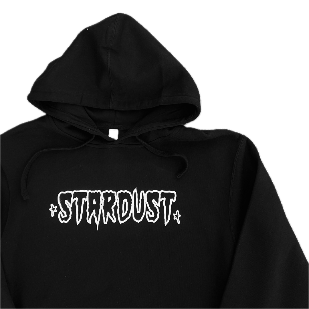 Stardust Skate Shop Cramps Text Hoody 044 Black / White