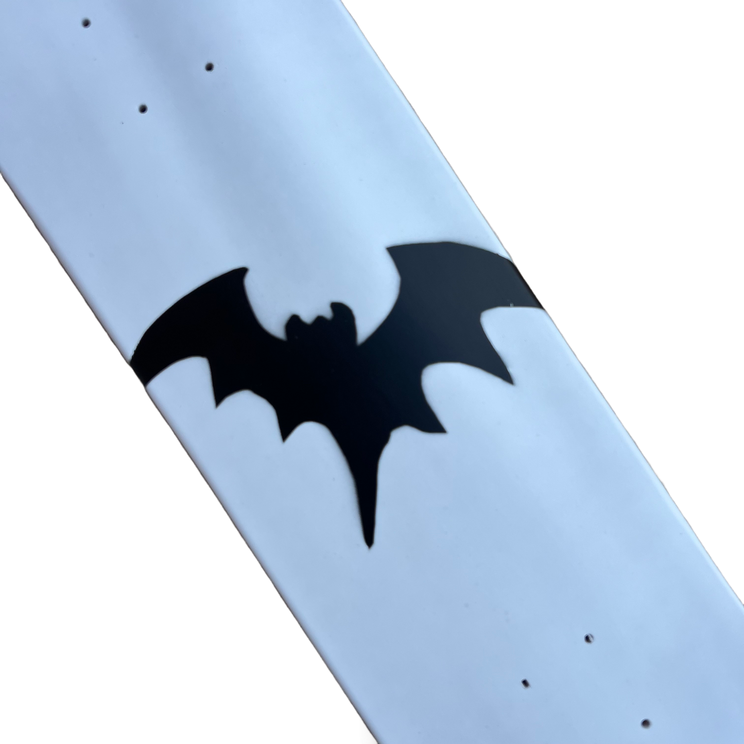 Stardust Matte White / Matte Black Bat Deck 041 8.0" Full White Dip