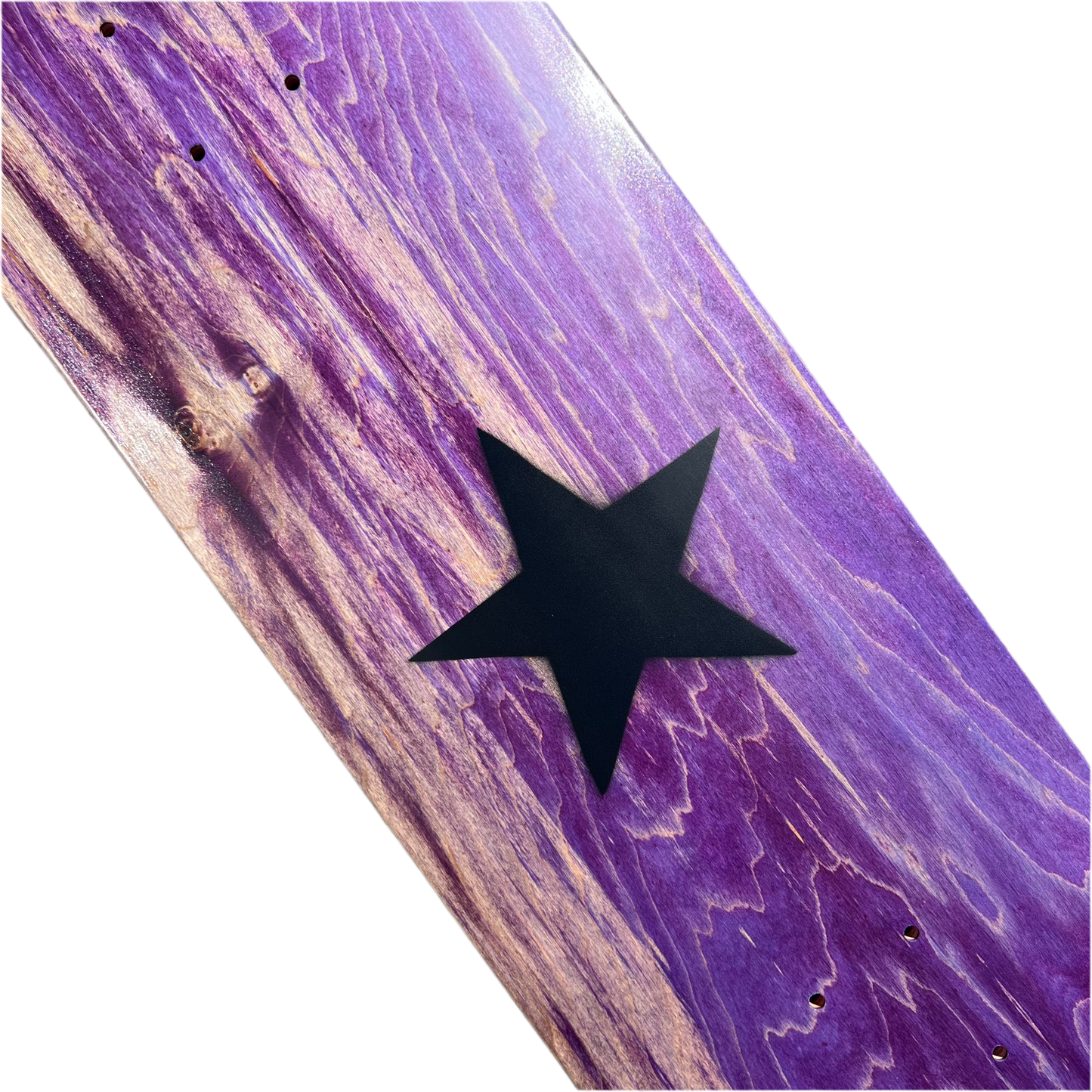 Stardust Matte Black Star Deck 003 8.75" Purple (Full Cut)