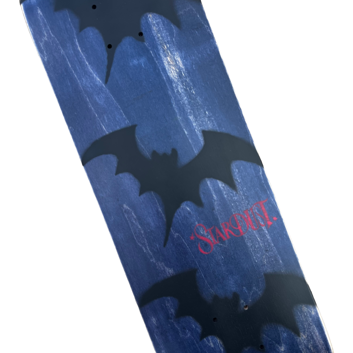 Stardust Tri-Bat Wanderlust Deck 048 8.5" (Full Cut) Midnight Blue Veneer / Flat Black / Bright Red