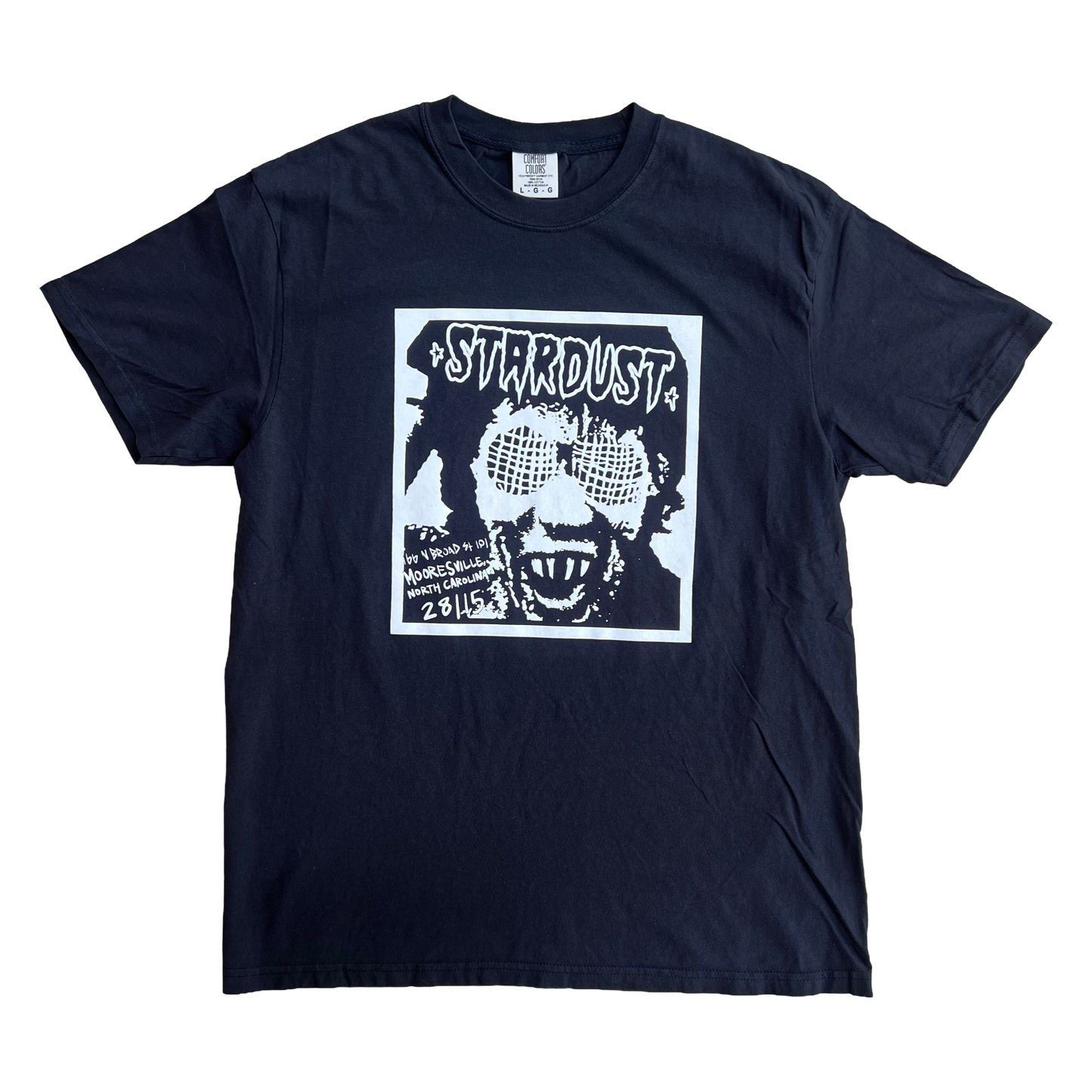 Stardust "Human Fly" Garment-Dyed Tee 025.2 Black / White