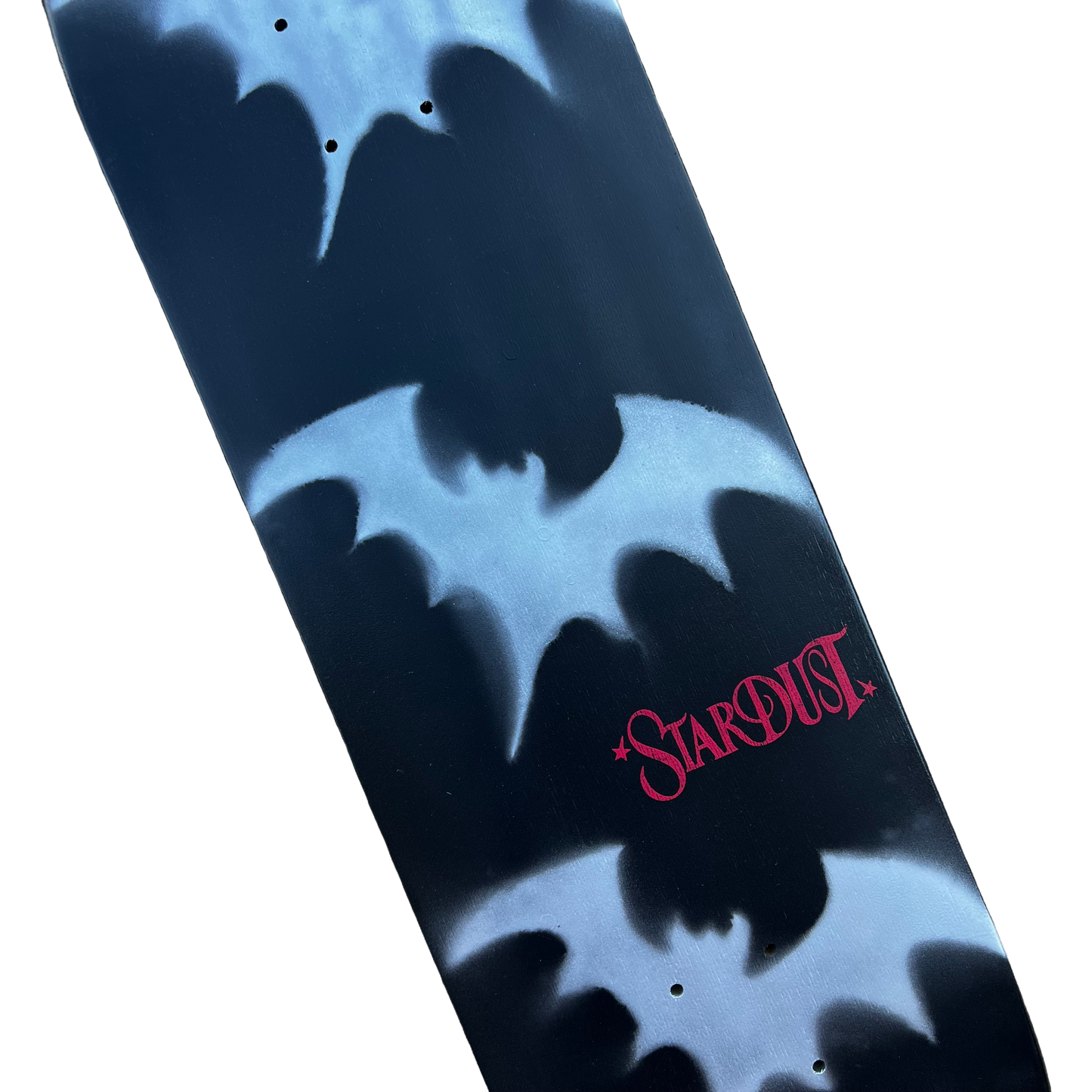 Stardust Tri-Bat Wanderlust Deck 048 8.75" (Standard Cut) Gloss Black / Metallic Silver / Bright Red