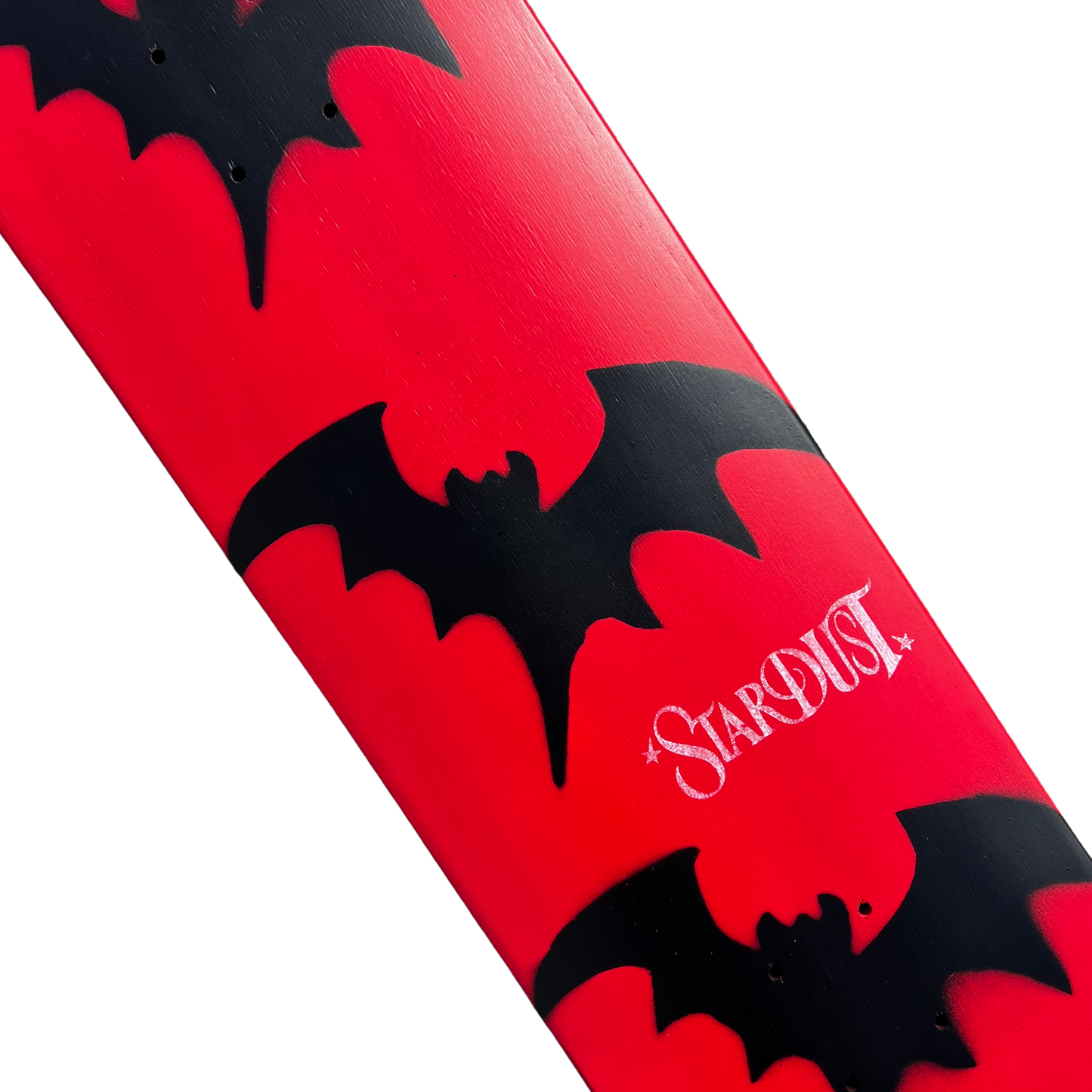 Stardust Tri-Bat Wanderlust Deck 048 8.5" (Full Cut) Bright Red / Flat Black / White