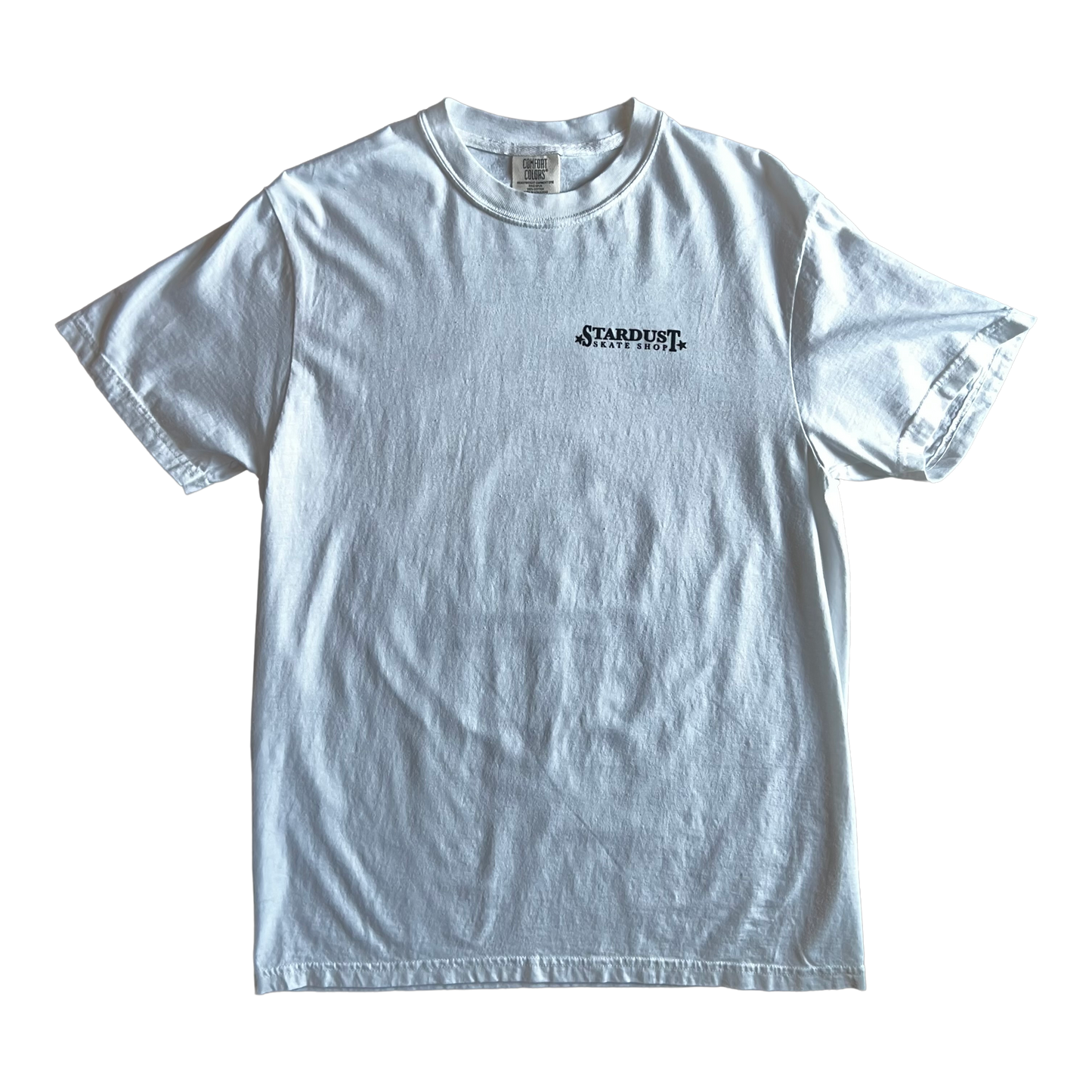Stardust "Goth Girl" Garment-Dyed Tee 033.3 White / Black