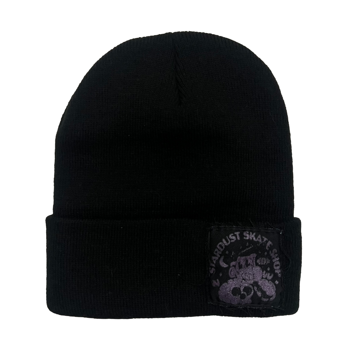 Stardust Patch Cuffed Beanie Raver 011 Black / Purple Shimmer