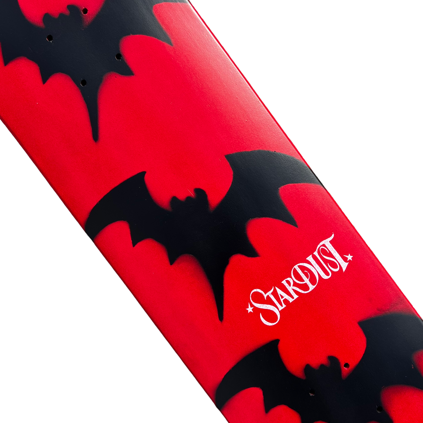 Stardust Tri-Bat Wanderlust Deck 048 8.375" (Full Cut) Bright Red / Flat Black / White