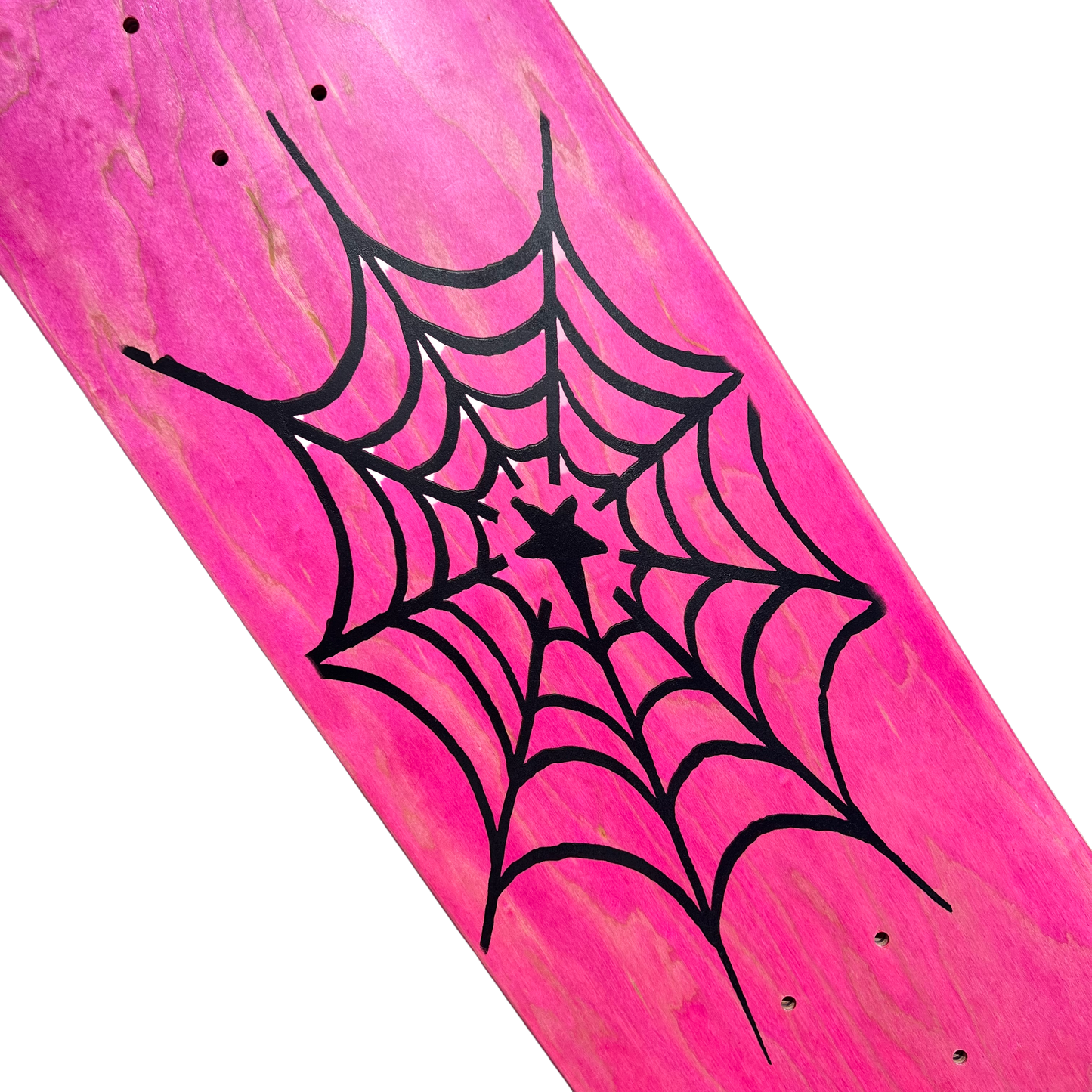 Stardust Spider Web Deck 042 8.5" Pink Veneer / Matte Black (Full Cut)