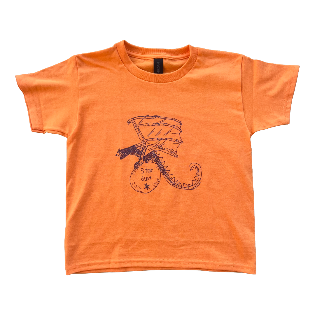 Stardust Skate Shop "House of Stardust" By Anna Williams Youth Tee 053 Orange / Purple Shimmer