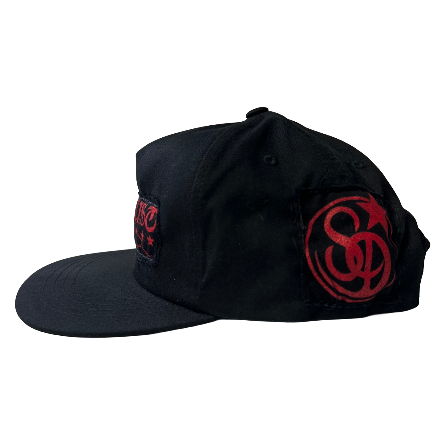 Stardust Patch Mash Ups Snapback Hat Blackletter 040 & Wanderlust Lettermark 022.2 Black / Bright Red
