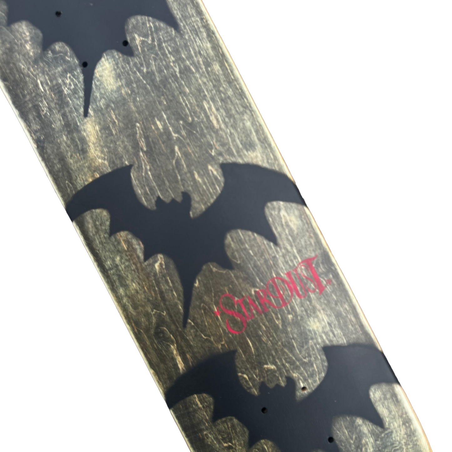 Stardust Tri-Bat Wanderlust Deck 048 8.0" (Full Cut) Earthy Veneer / Flat Black / Bright Red