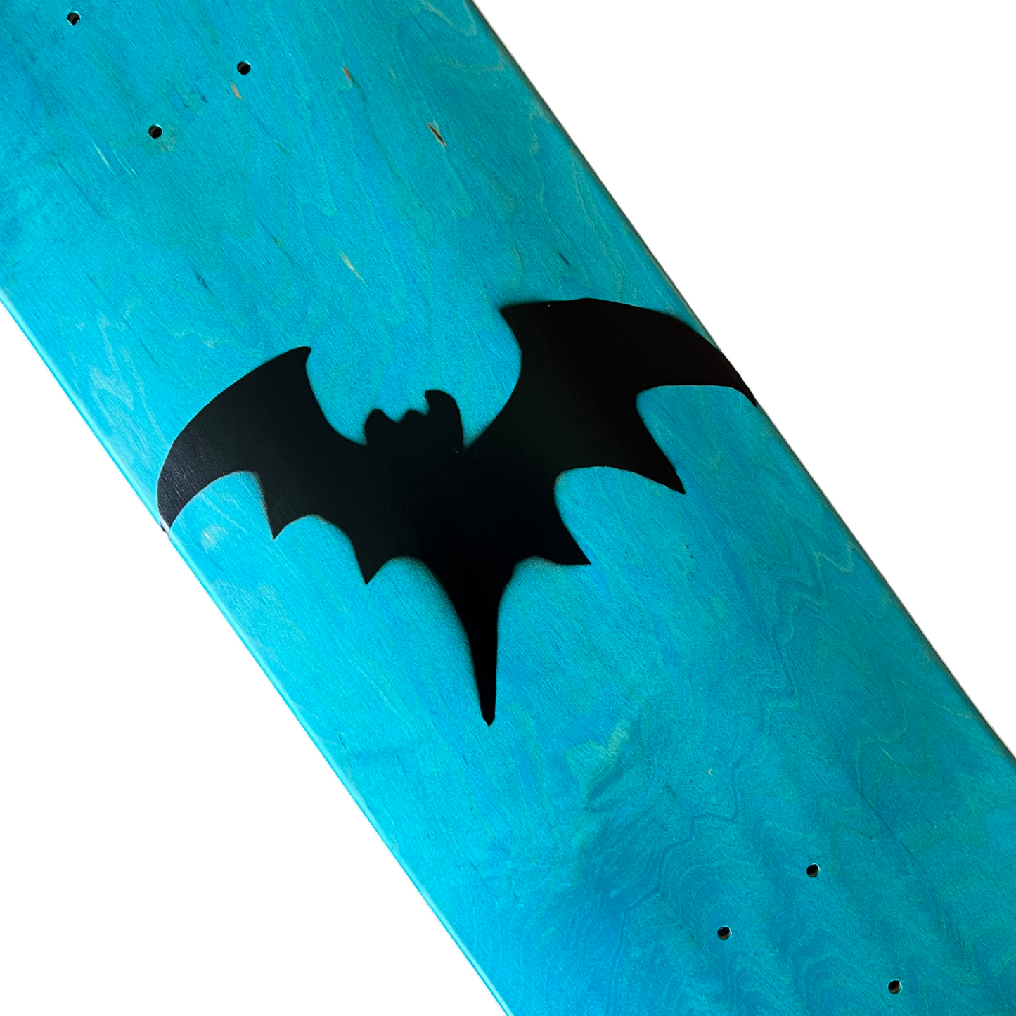 Stardust Teal / Matte Black Bat 041 Deck 8.75"