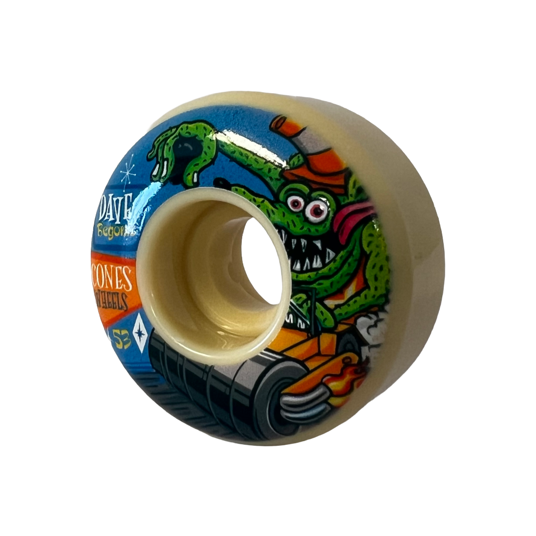 Cones Wheels Dave Begonis Dave's Monster Wheels 53mm 101a Demolition Pro Formula Classic Shape White