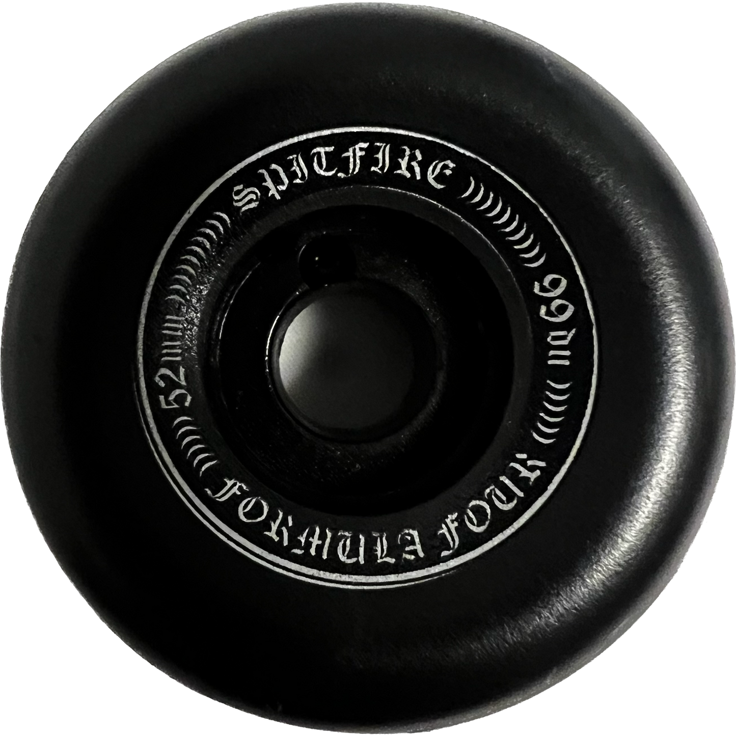 Spitfire Formula Four OG Classic 52mm 99d Set Of 4 Skateboard Wheels Black