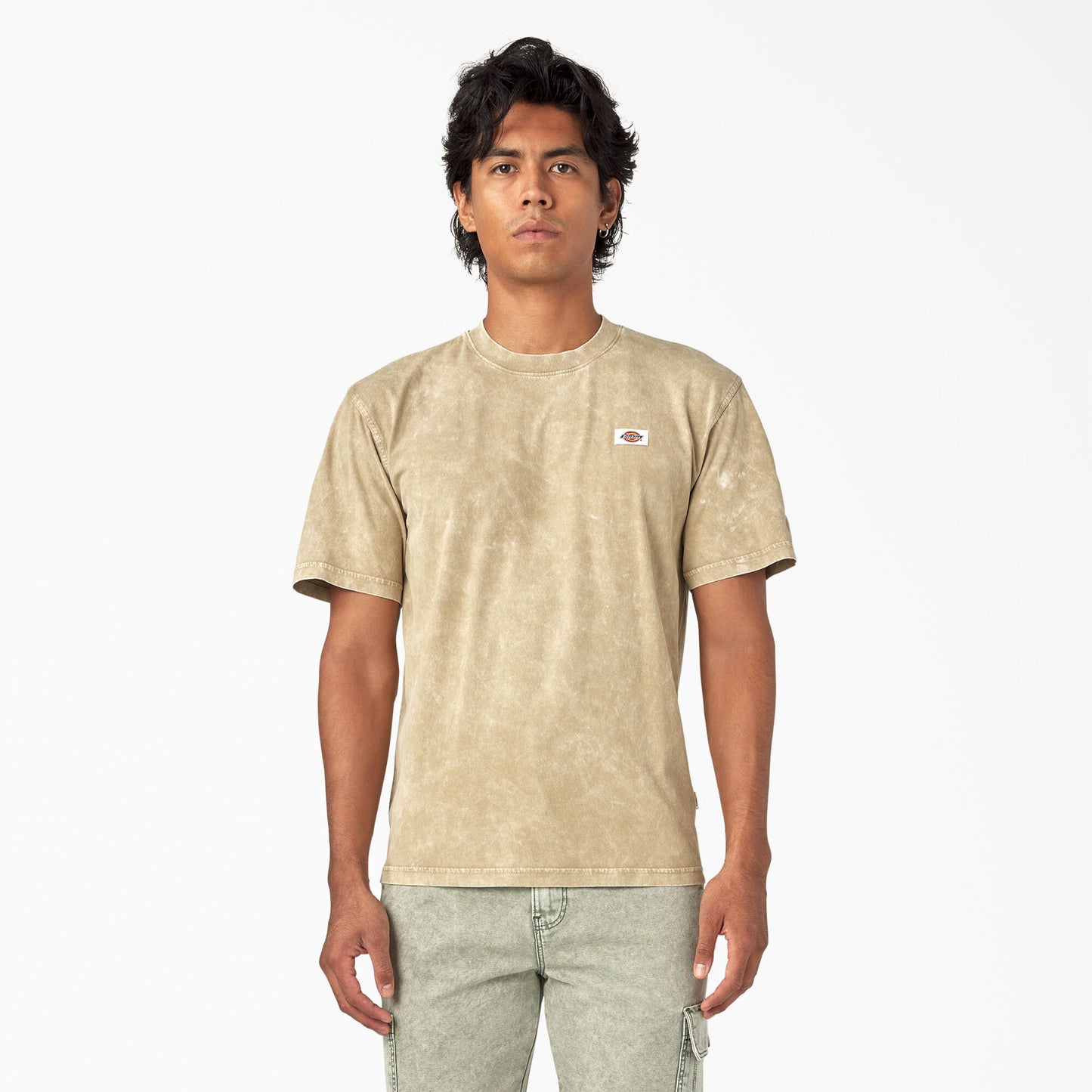 Dickies Newington Short Sleeve T-Shirt Sandstone Overdyed Acid Wash