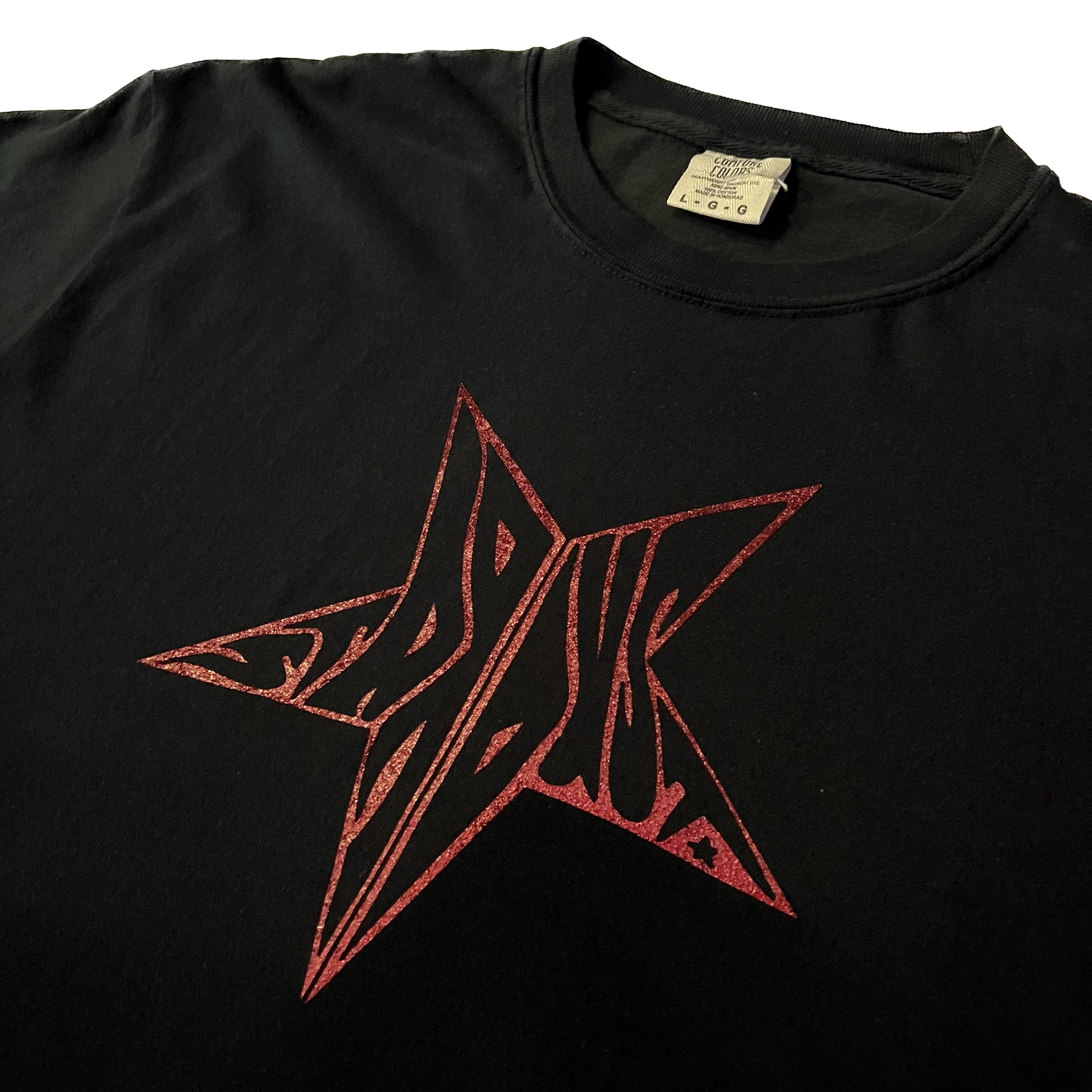 Stardust Skate Shop Red Shimmer Star Tee 026 - Assorted Colors - 6.1 oz