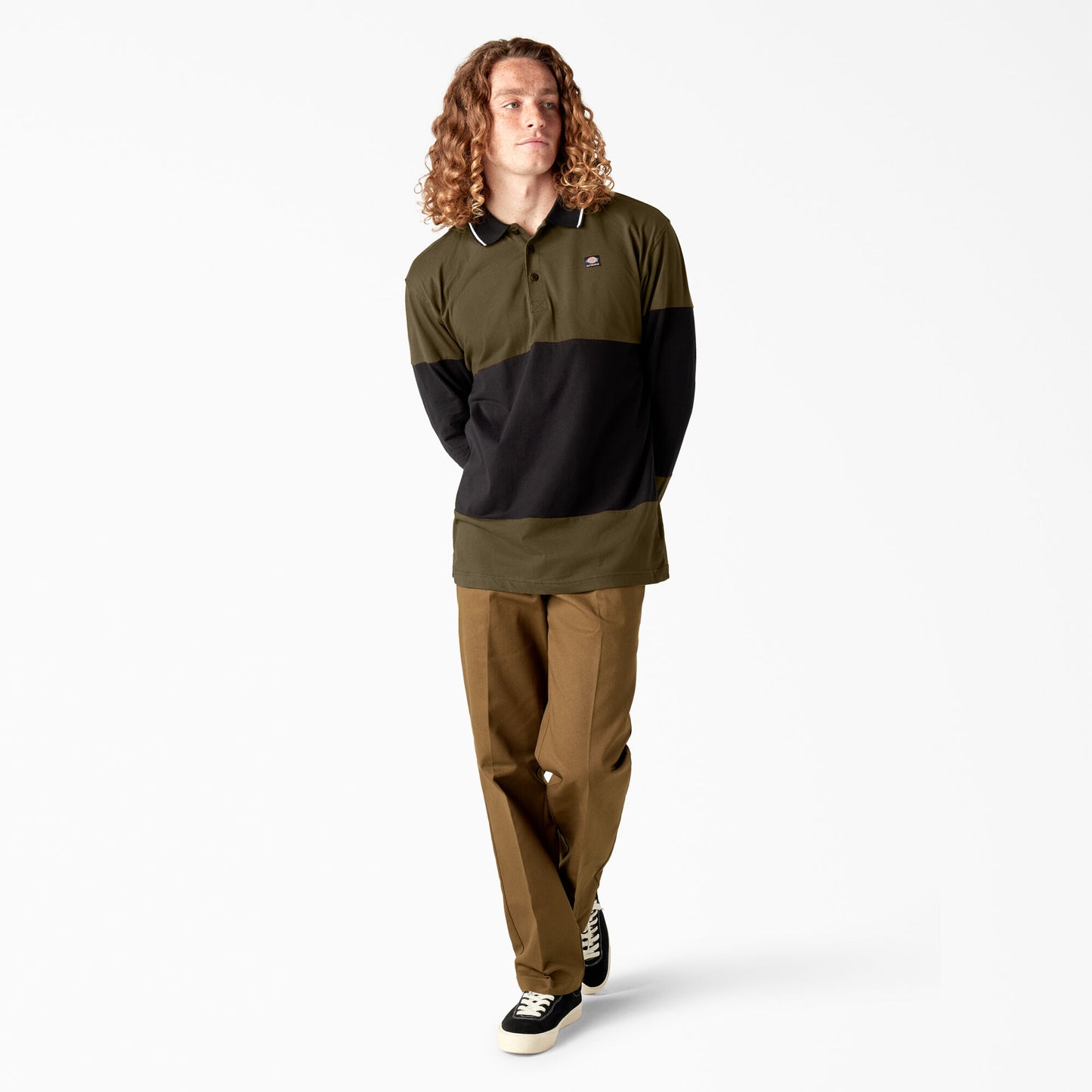Dickies Skateboarding Rugby Polo Dark Olive