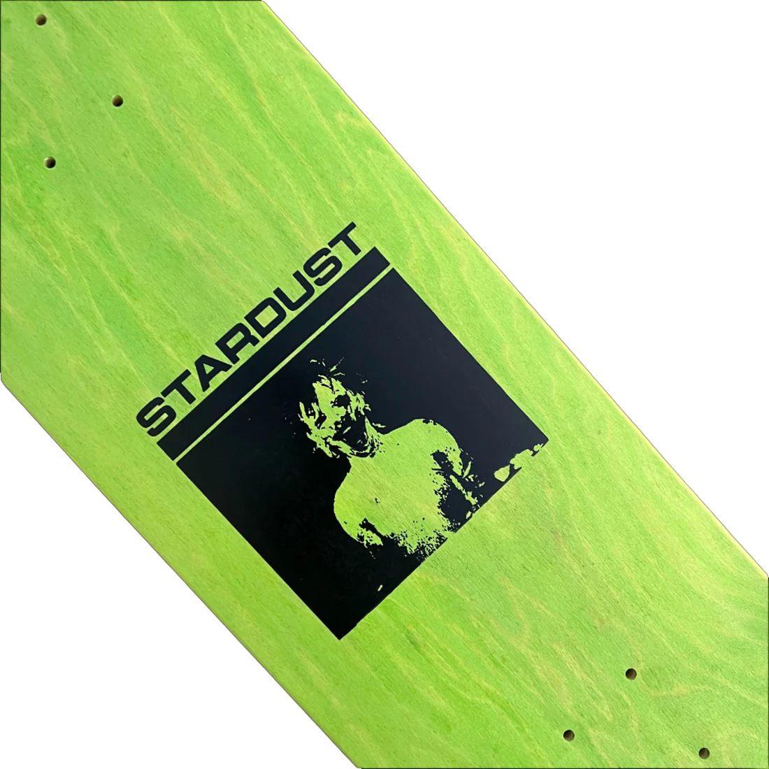 Stardust "Mask" Deck 023 8.5" Green Veneer / Matte Black (Standard Cut) (Screenprinted)