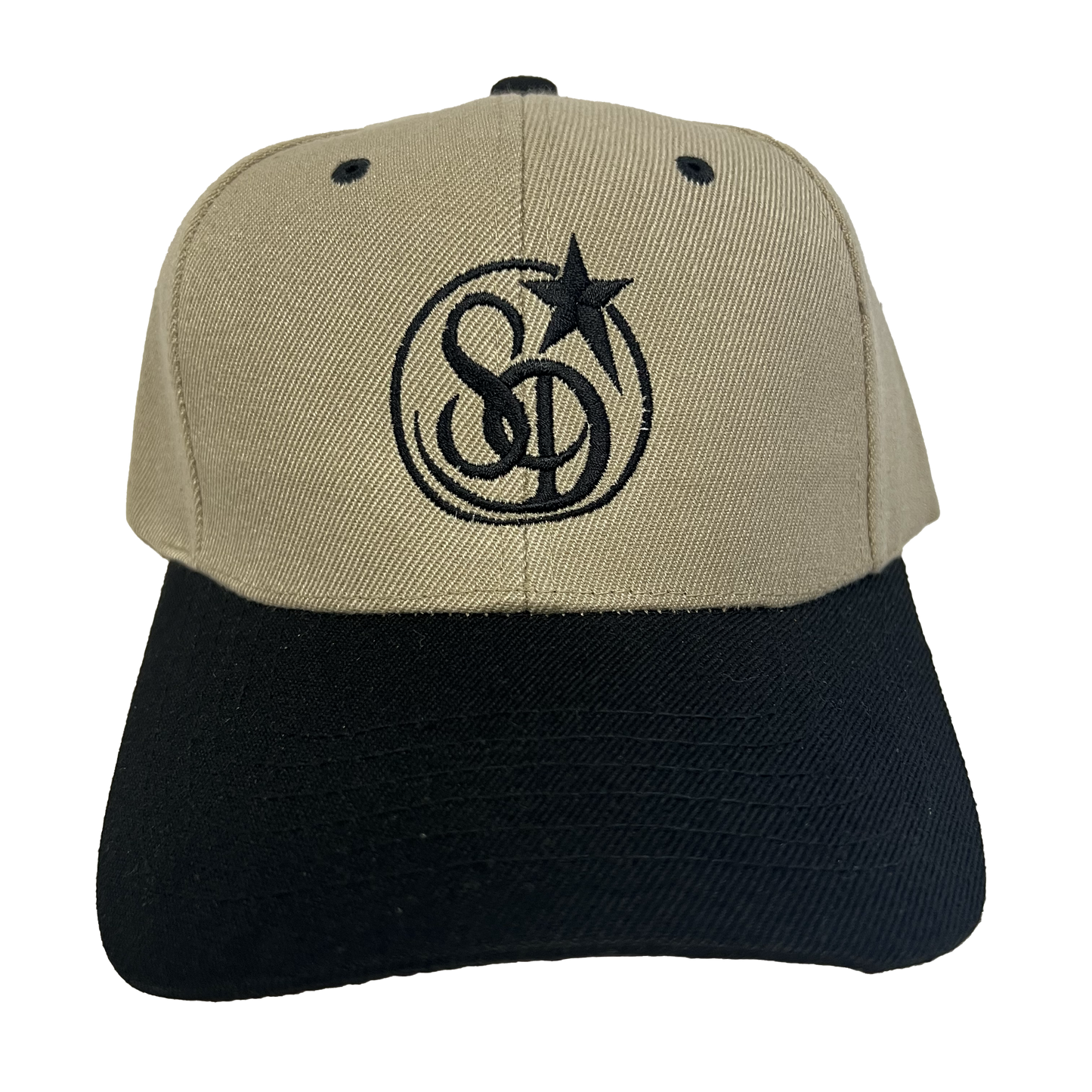 Stardust Wanderlust Lettermark Two Tone Dad Hat 004 Khaki / Black / Black