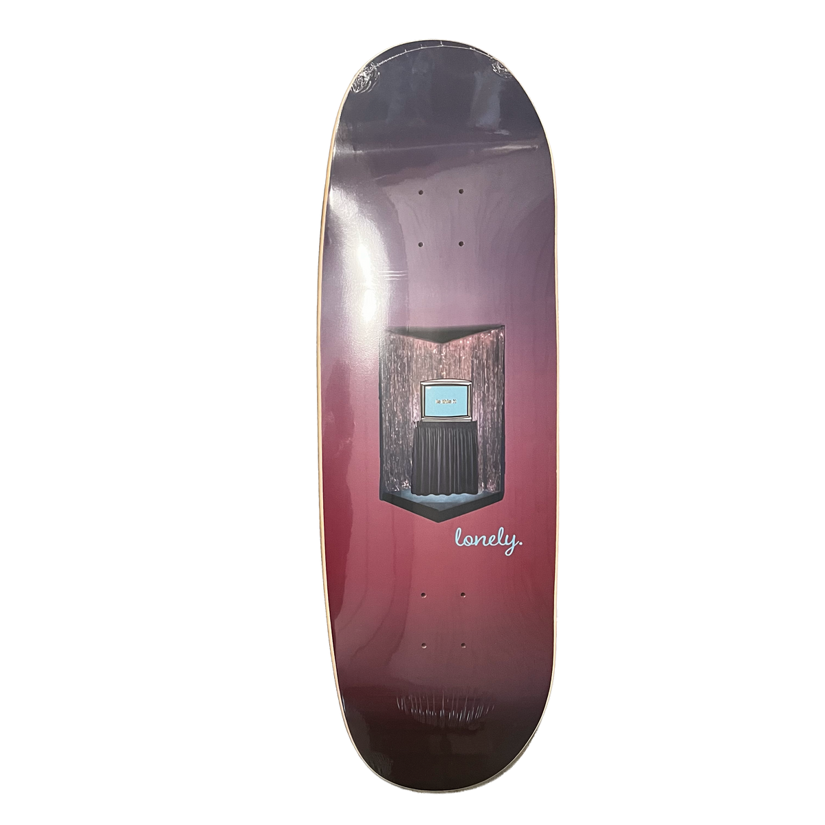 Lonely Party Club Karaoke Symmetrical Egg Shaped Deck 9.75" x 32.5"