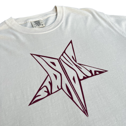 Stardust Skate Shop Red Shimmer Star Tee 026 - Assorted Colors - 6.1 oz