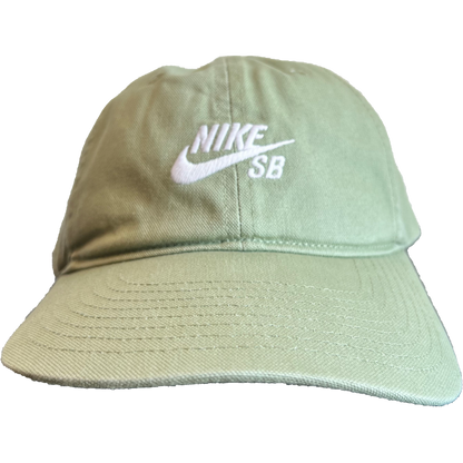 Nike SB Club Unstructured Skate Cap Oil Green / White
