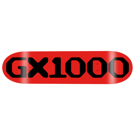 GX1000 OG Logo Deck 8.75" Red / Black Font