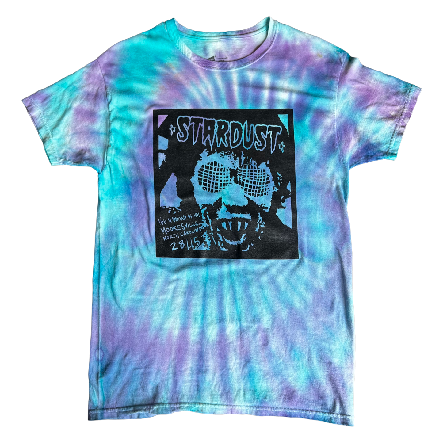Stardust Skate Shop Human Fly 2.0 Tee 025 Teal - Purple Tie Dye / Black - Medium