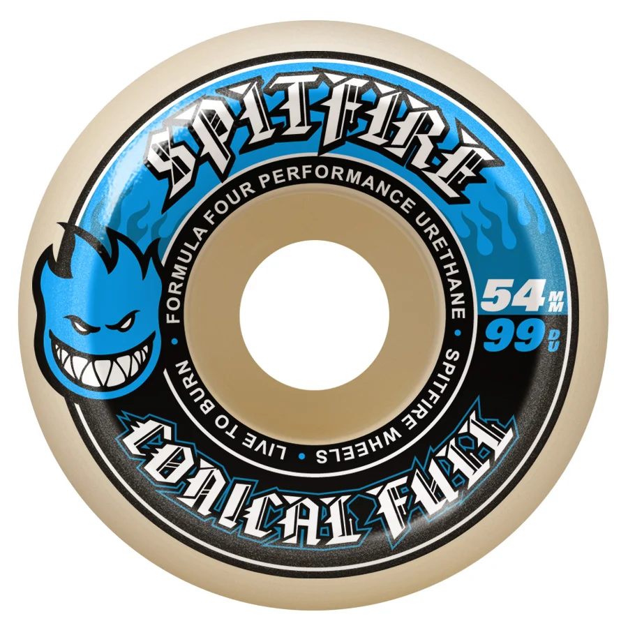 Spitfire Formula Four Conical Full 58mm 99d Set Of 4 Skateboard Wheels