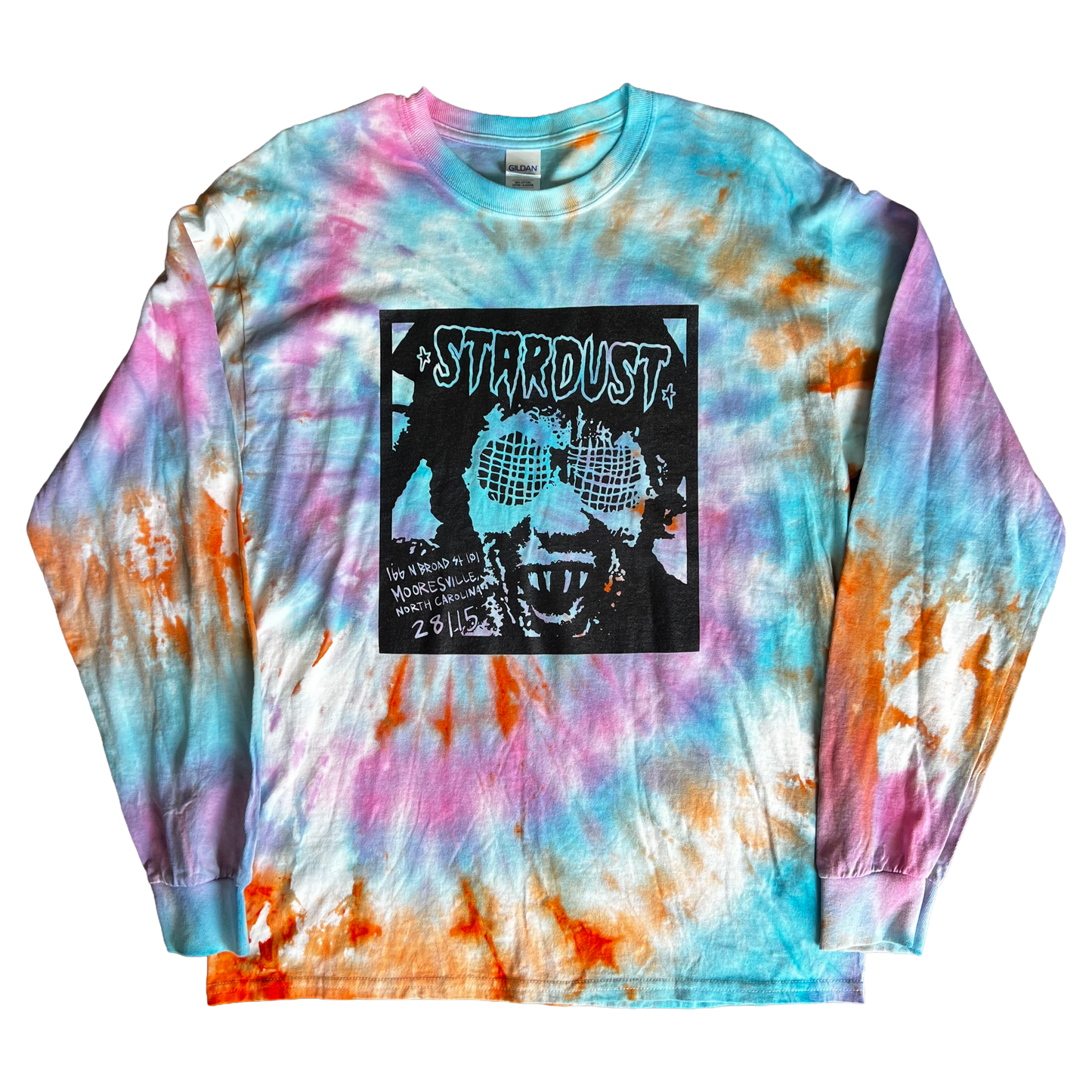 Stardust Skate Shop Human Fly 2.0 Long Sleeve Tee 025 Tie Dye / Black - Large