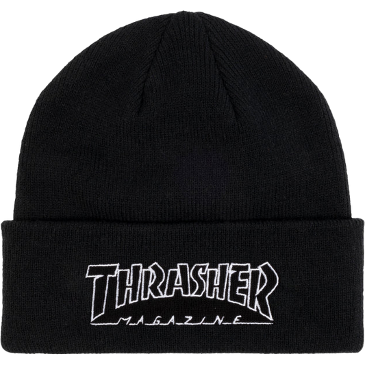 Thrasher Outlined Logo Beanie Black