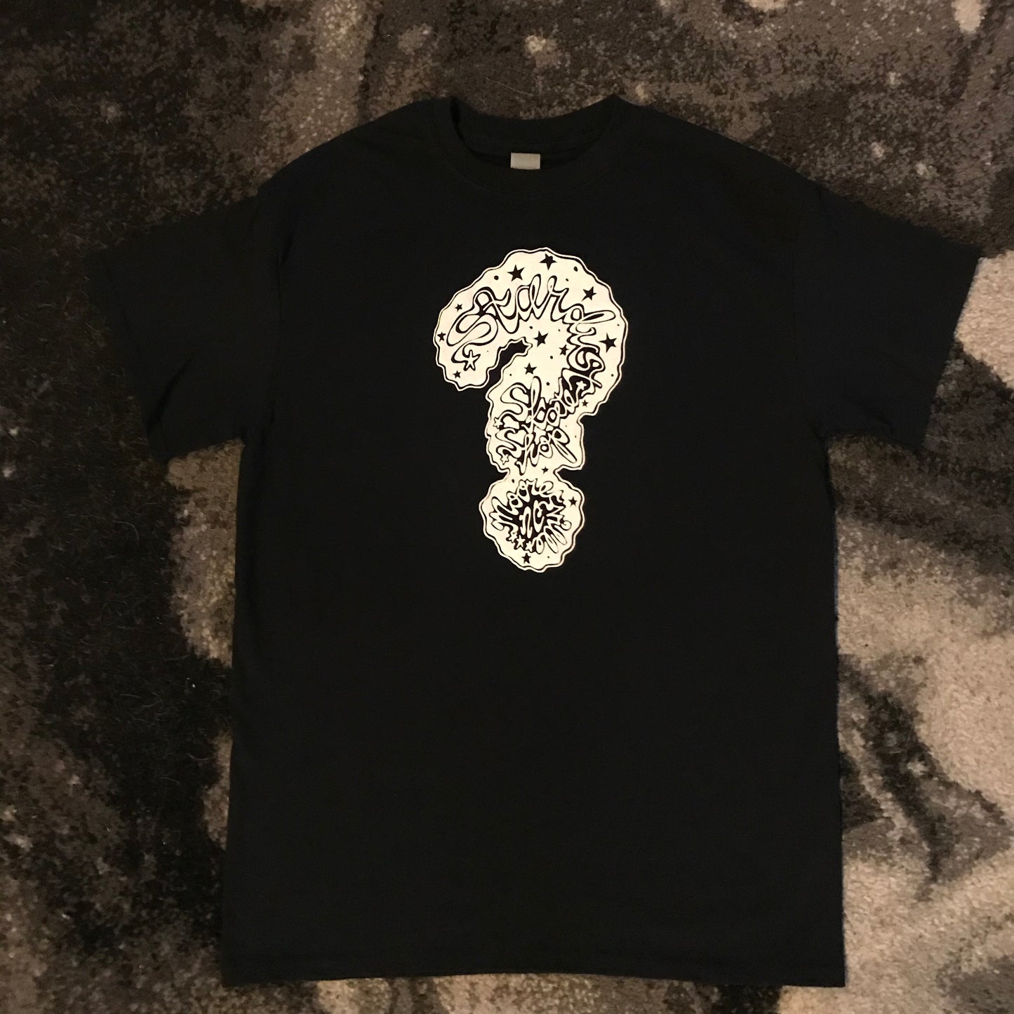 Stardust Skate Shop Uncertainty Tee 002 Black / White