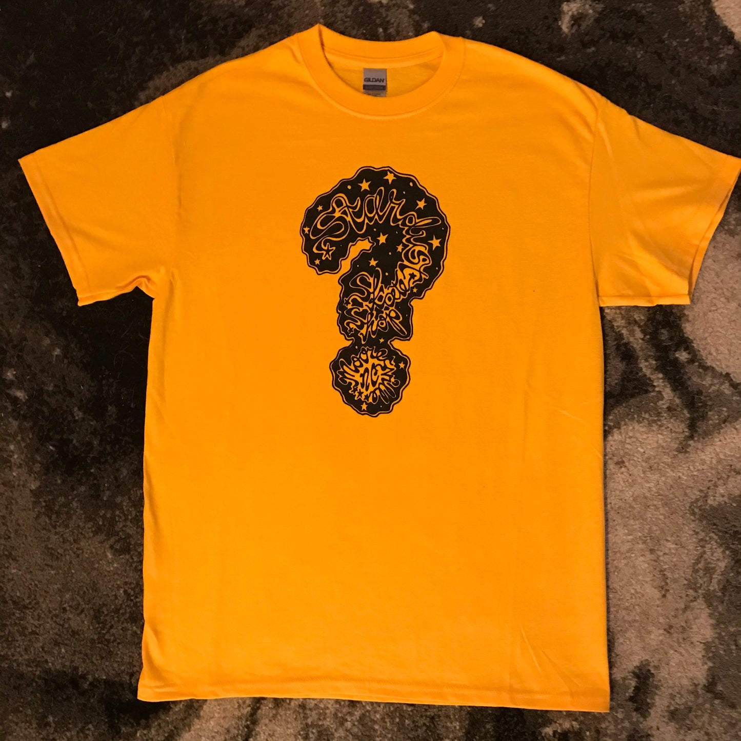 Stardust Uncertainty Tee 002 Gold / Black