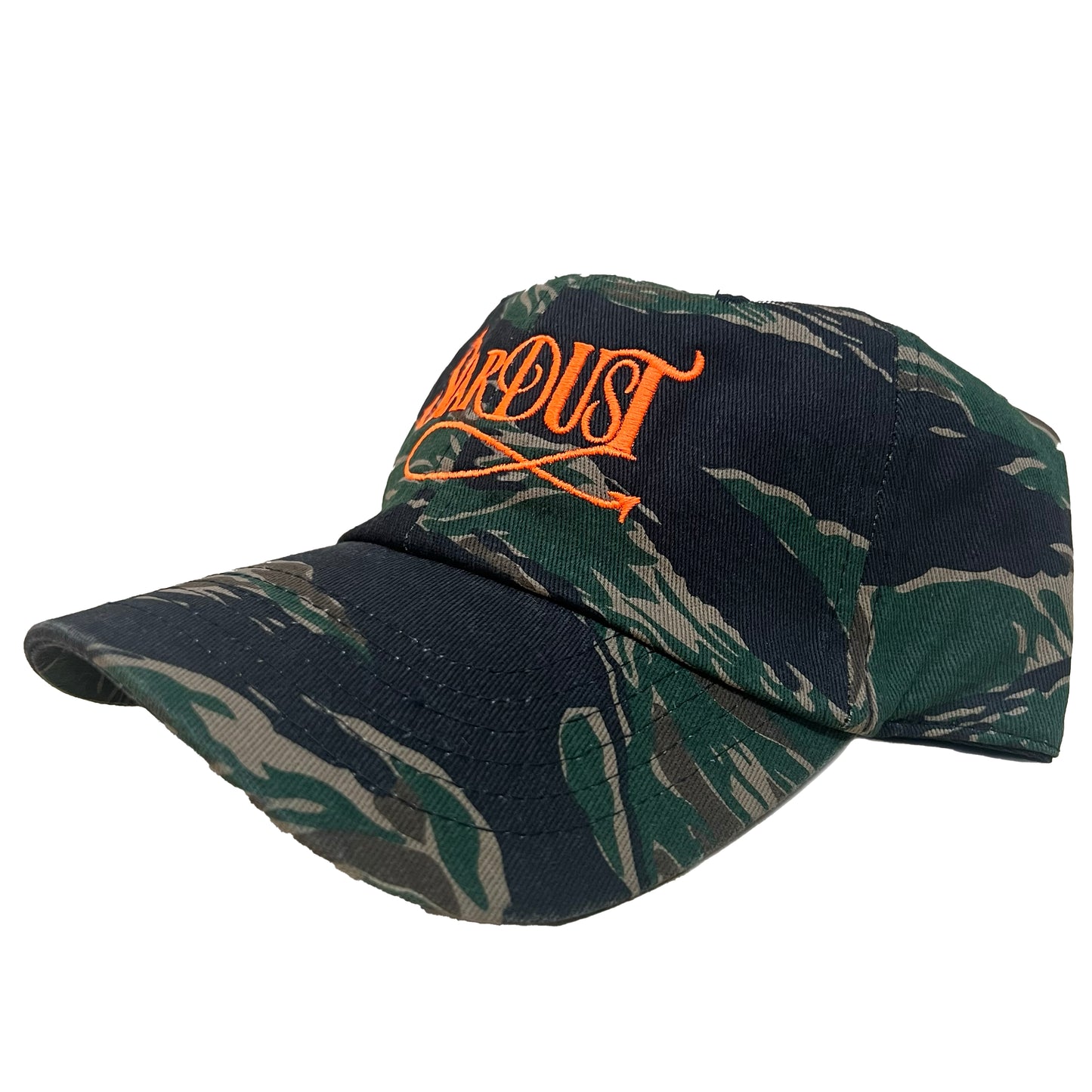 Stardust Devil's Wanderlust Dad Hat 001 Tiger Camo / Safety Orange