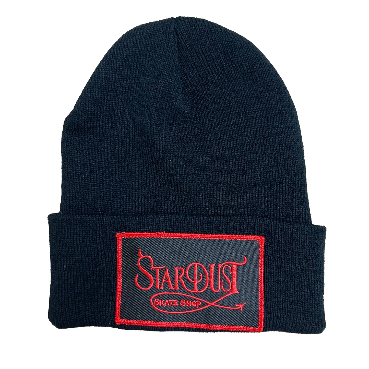 Stardust Devil's Wanderlust Patch Beanie 002 Black / Black / Red