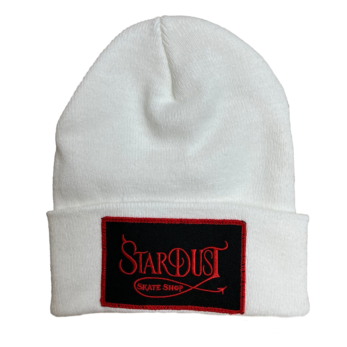 Stardust Devil's Wanderlust Patch Beanie 002 White / Black / Red