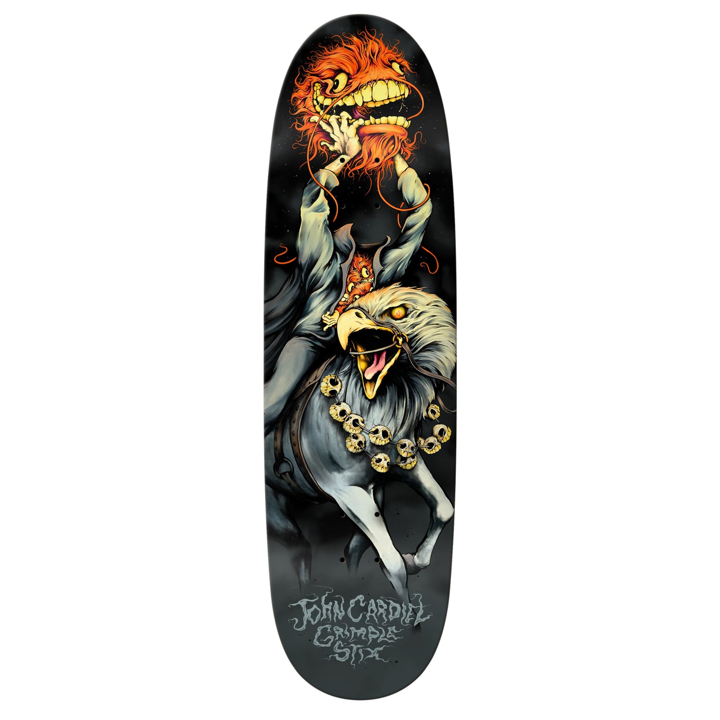 Anti Hero Grimple Stix John Cardiel Guest Model Huffer Shaped Deck 9.18" (DLXSF Shape #?)