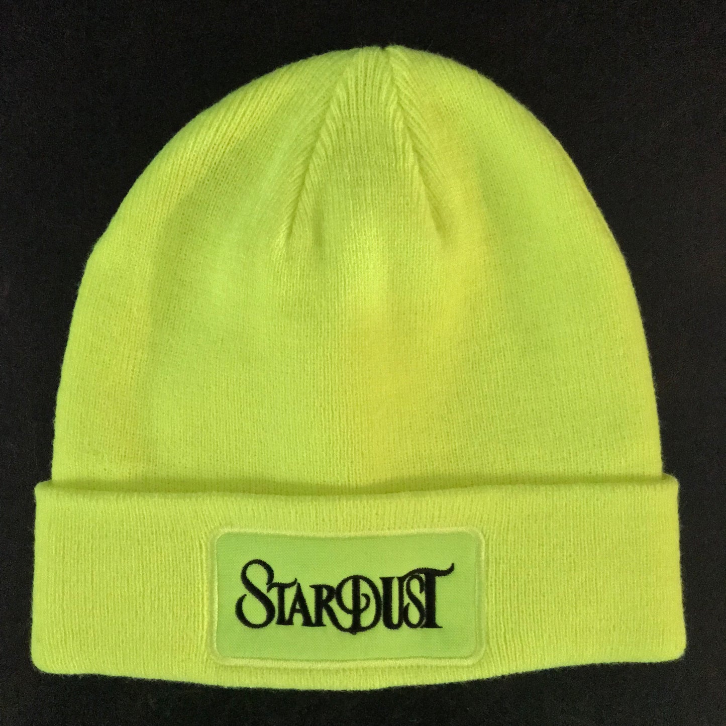 Stardust Skate Shop Wanderlust Patch Beanie 001 Safety Yellow / Black