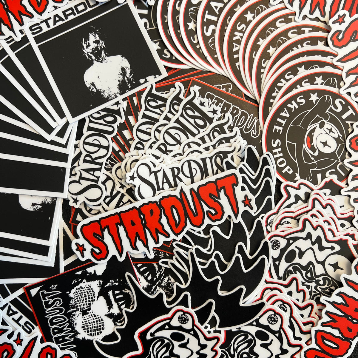 Skate Sticker Stack Stardust Skate Shop Sticker Pack 003 (Six Designs / Six Stickers)