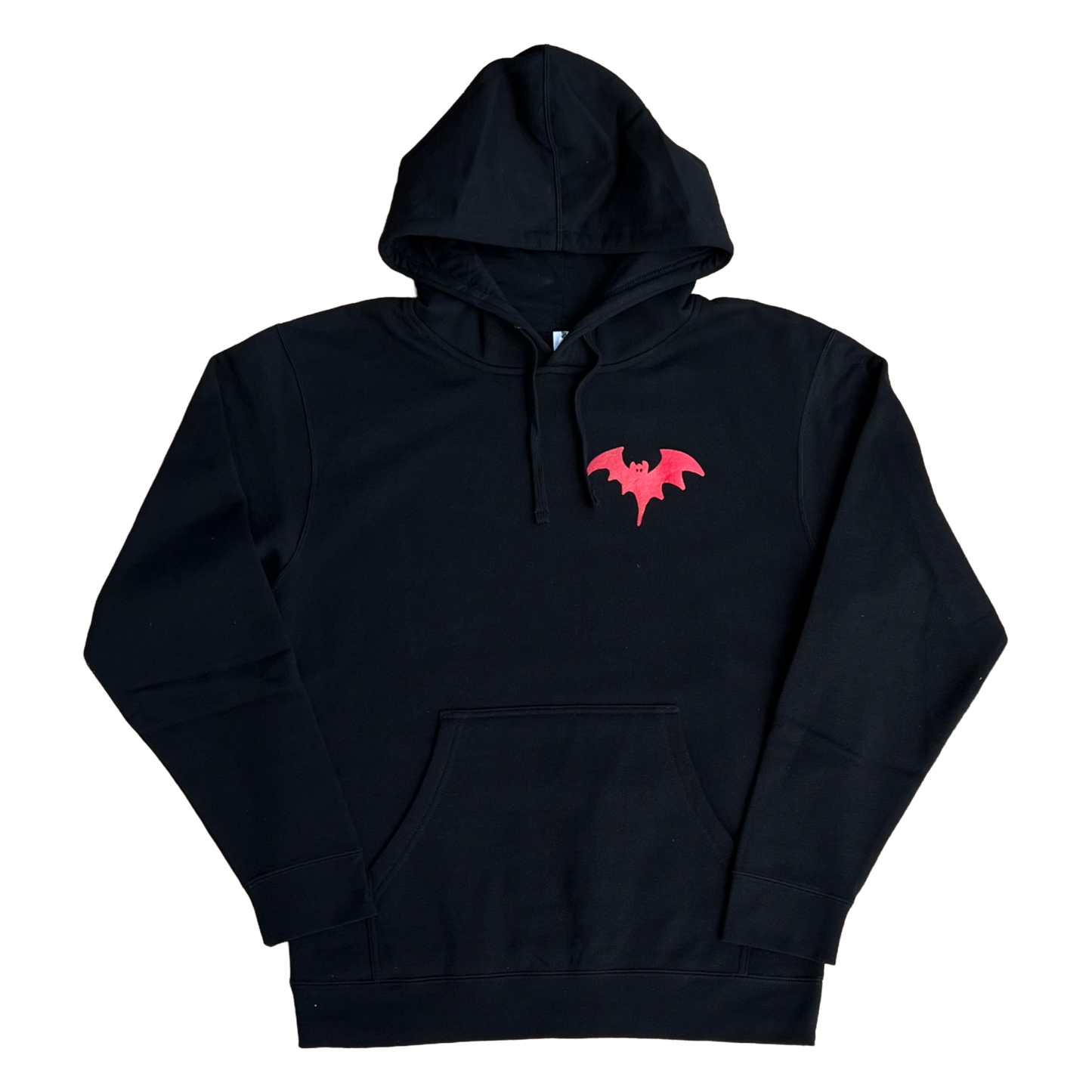 Stardust Skate Shop Bat / Blackletter / Felix Mashup Pullover Hoody Black / Bright Red